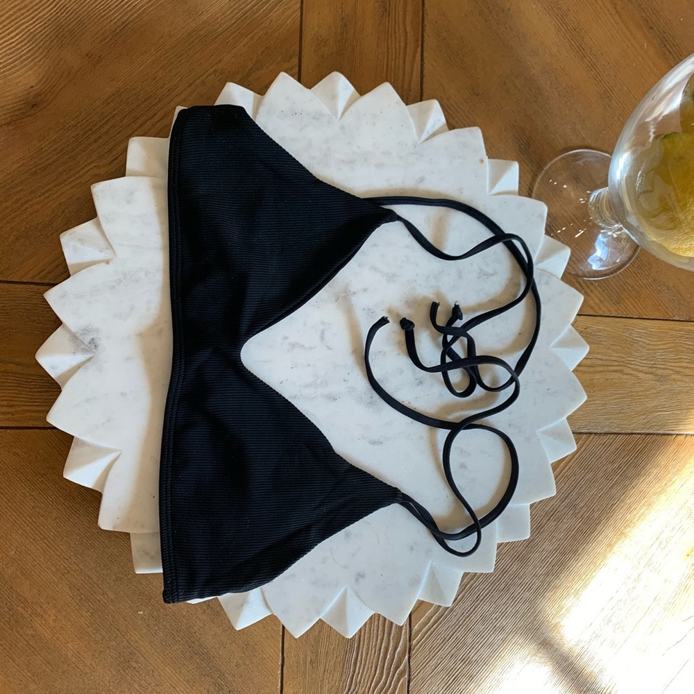 Black bikini top purchased from Nordstrom